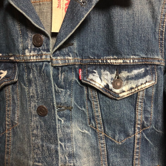 NEW Levi’s Strauss Denim Jean Jacket Mens Small - Picture 3 of 5